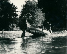 LE LOING près Nemours c. 1935 - Canoë Bois Randonnée - NV 5217