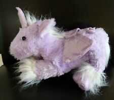 99. DOUDOU PELUCHE  GIPSY ? LICORNE MAUVE BLANC ARGENT 24cm - EXCELLENT ETAT