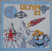 ANCIEN MOUCHOIR POUR ENFANT ANNEES 80 ULYSSE 31 NONO LE PETIT ROBOT