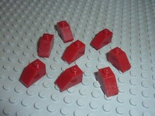 8 x LEGO DkRed slope bricks ref 3040b / Set 10216 75060 8092 20019 75013 75052..