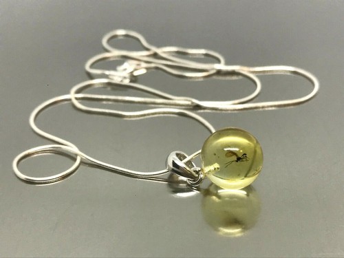 Pendentif ambre chaine - pendentif,