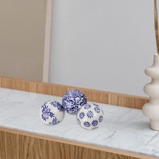 3 pièces boules en céramique boule de porcelaine pour aquarium de bureau