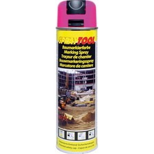 TRACEUR DE CHANTIER TP ROSE FLUO AEROSOL 500ML SPRAYTOOL