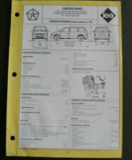 Fiche technique automobile CHRYSLER VOYAGER essence 3.I V6