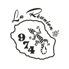 Sticker réunion 974 - *, 1