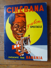 BANANIA y'abon .. projection cinébana dans son enveloppe et quatre plaques  1962