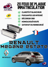 2x Feux de plaque d'immatriculation LED Renault Mégane 3 estate de 2008 à 2015