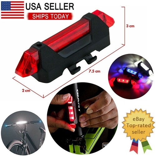 Led usb rechargeable bike tail - usb,