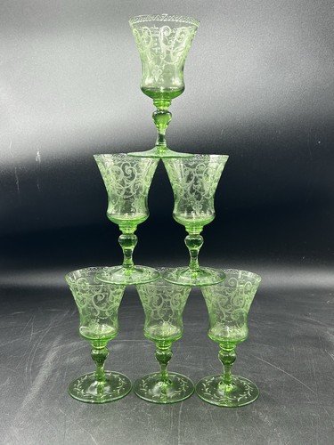 Ancien verre gravé - 7,