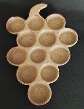 Porte oeufs vintage en grès bis