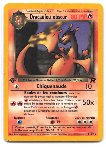 Carte pokémon dracaufeu - pokémon,