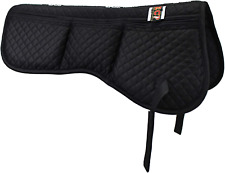 ECP All Purpose Diamond Quilted Poly Cotton English Half Saddle Pad with Therape