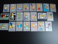 The SIMPSONS Stickers Trading Cards Set Complet 22 Cartes/Autocollants