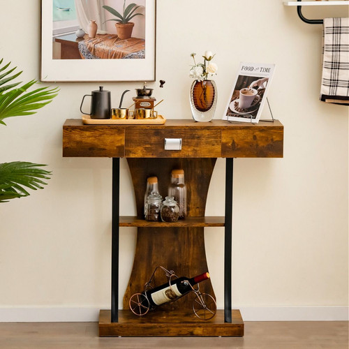 Table console étagères - 3,