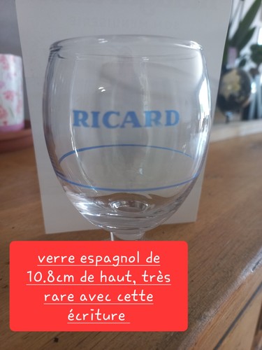 Rare verre ricard - , espagnol