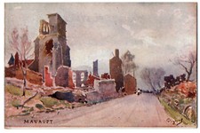 CPA Militaria - 51. MAURUPT (Marne) - illustration 1914-1918 (veuves militaires)