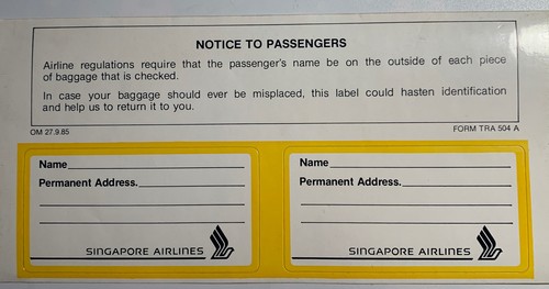 Etiquettes bagages luggage tag - etiquettes,