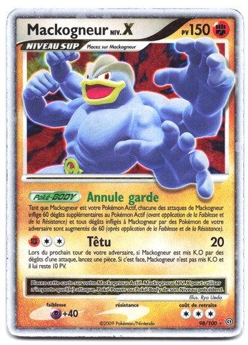 Carte pokémon mackogneur - carte,