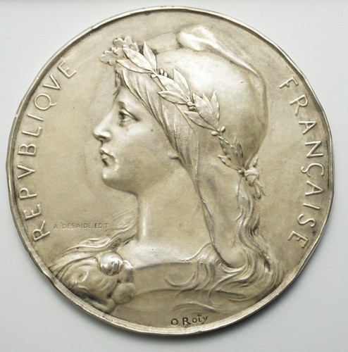 Médaille bronze par roty - bronze,