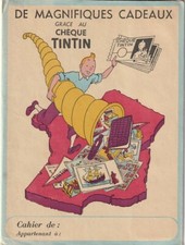 RARE EO HERGÉ PROTÈGE CAHIER