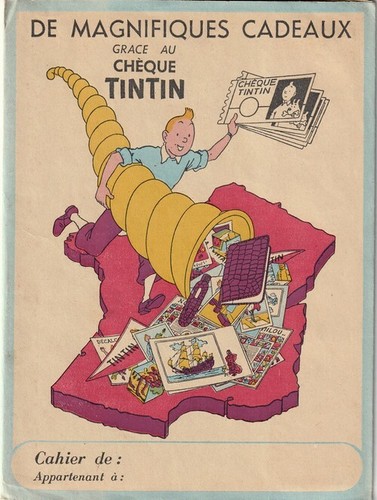Rare hergé protège - eo, cahier