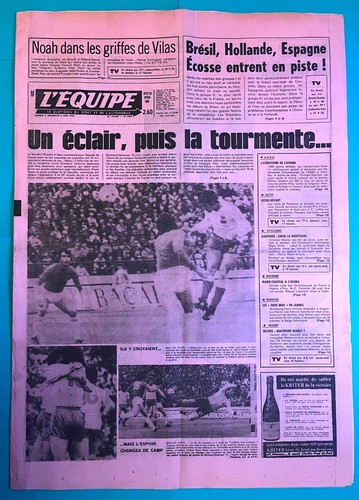 Football equipe 06 1978 - l'equipe, 03/06/1978