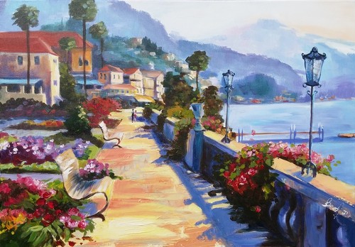 Paysage 70x50cm peinture - paysage, À