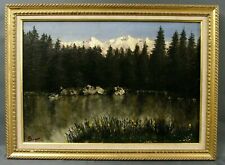 Tableau 1927 Lac de Montagne