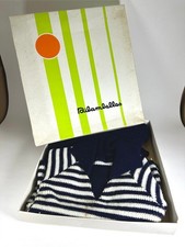 Ensemble bébé vintage Ribambelle tricot salopette années 70 – Neuf en boîte