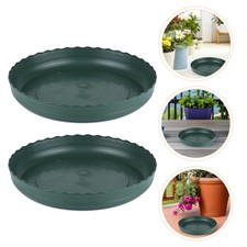  8 Pcs Soucoupe Pot Fleur Bac À Goutte Fournitures De Jardin Extérieur