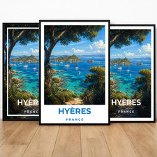 Affiche Vintage Hyères France