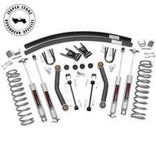 Kit réhausse +4.5" (+11.43 cm) avec Add Leaf Rough Country - Jeep Cherokee XJ