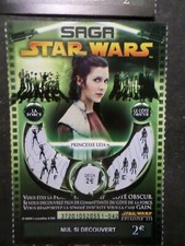 TICKET GRATTAGE SAGA STAR WARS, PRINCESSE LEIA, CINEMA, VF collection TTB D