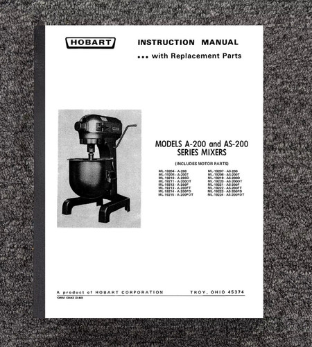 Owner operator manual - manual, &