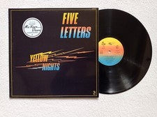 LP 33T FIVE LETTERS "Yellow Nights" ATROPA RECORDS ATR 510350 FRANCE 1980 VG++ -