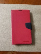 GOOSPERY Housse Agenda NOKIA Lumia 1320 Magenta & Bleu Marine