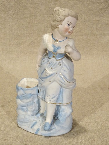 Bouquetière vase biscuit - vase,