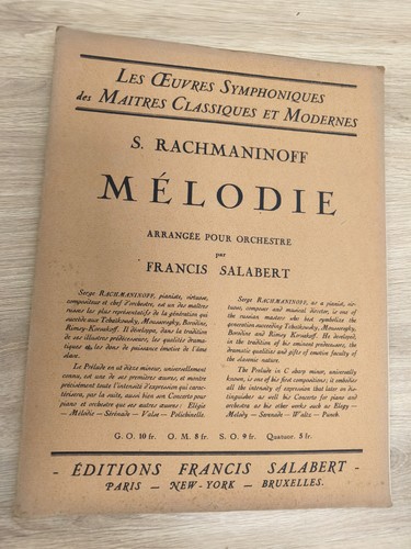 Ancien livre partitions