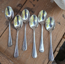 Christofle  America Cuillères Moka Argent Plaqué Silver Silber