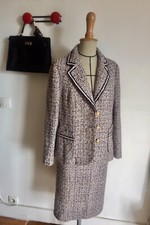 Tailleur couture tweed vintage, taille 42-44