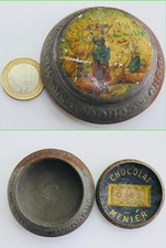 BOITE À PASTILLES CHOCOLAT MENIER ANNÉES 1900 LITHOGRAPHIÉE