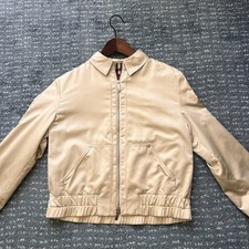 Veste Burberry London beige à doublure iconique, coupe courte Taille S