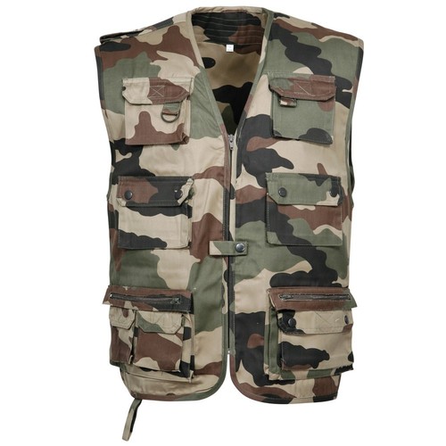 Gilet sans manche bariolé
