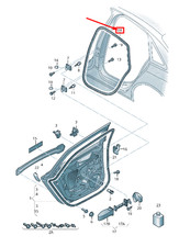 AUDI A4 Avant B8 Caoutchouc