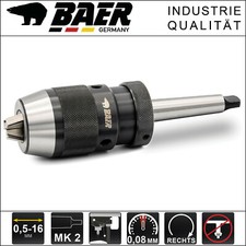 Mandrin Baer 0,5 -16 MM Leviers Rapide de Desserrage + Conique Mk