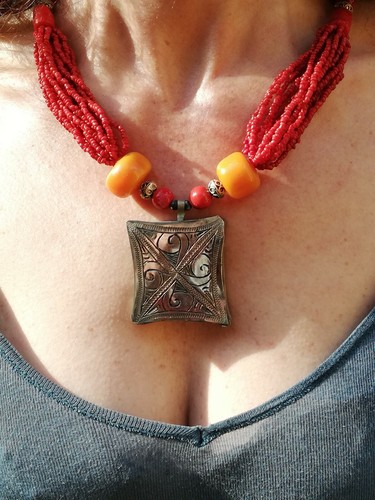 Collier ancien berbère - collier, en