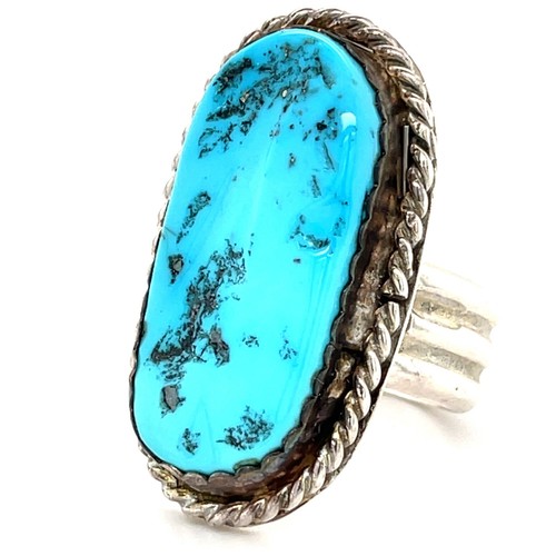 Bague navajo turquoise - navajo, en