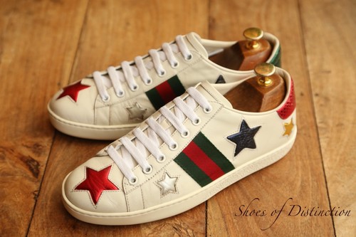 Gucci ace chaussures cuir - gucci,