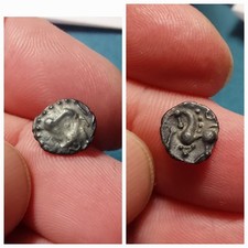 Gauloise Santone Obole Fraction d'argent Au Triangle.