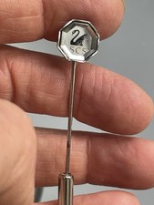 Épingle à cravate ou foulard SWAROVSKI Cygne SCS sur miroir osu cristal